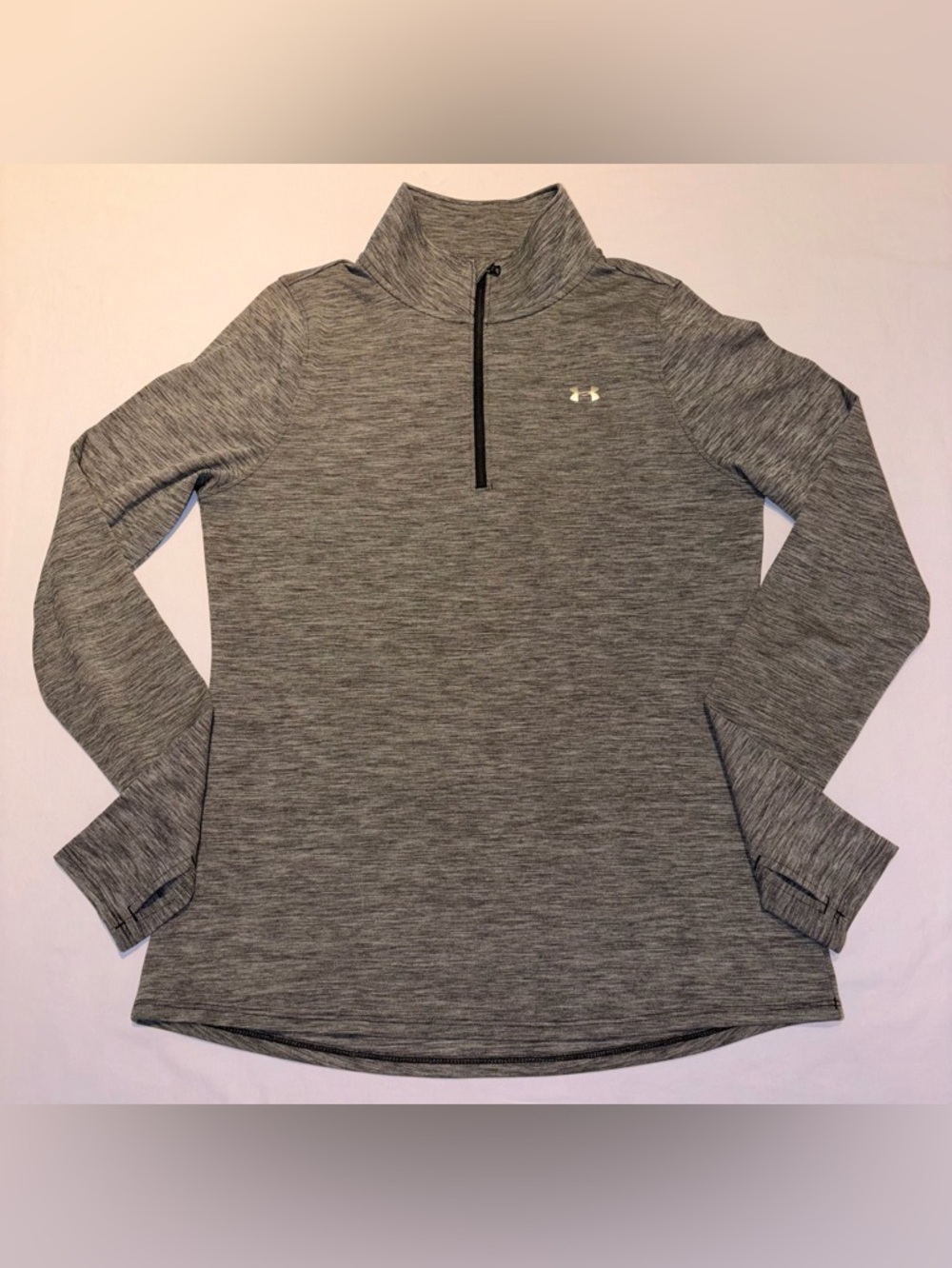Under Armour Women's Tech Twist 1/2 Zip Pullover Grey Heather Size Medium
